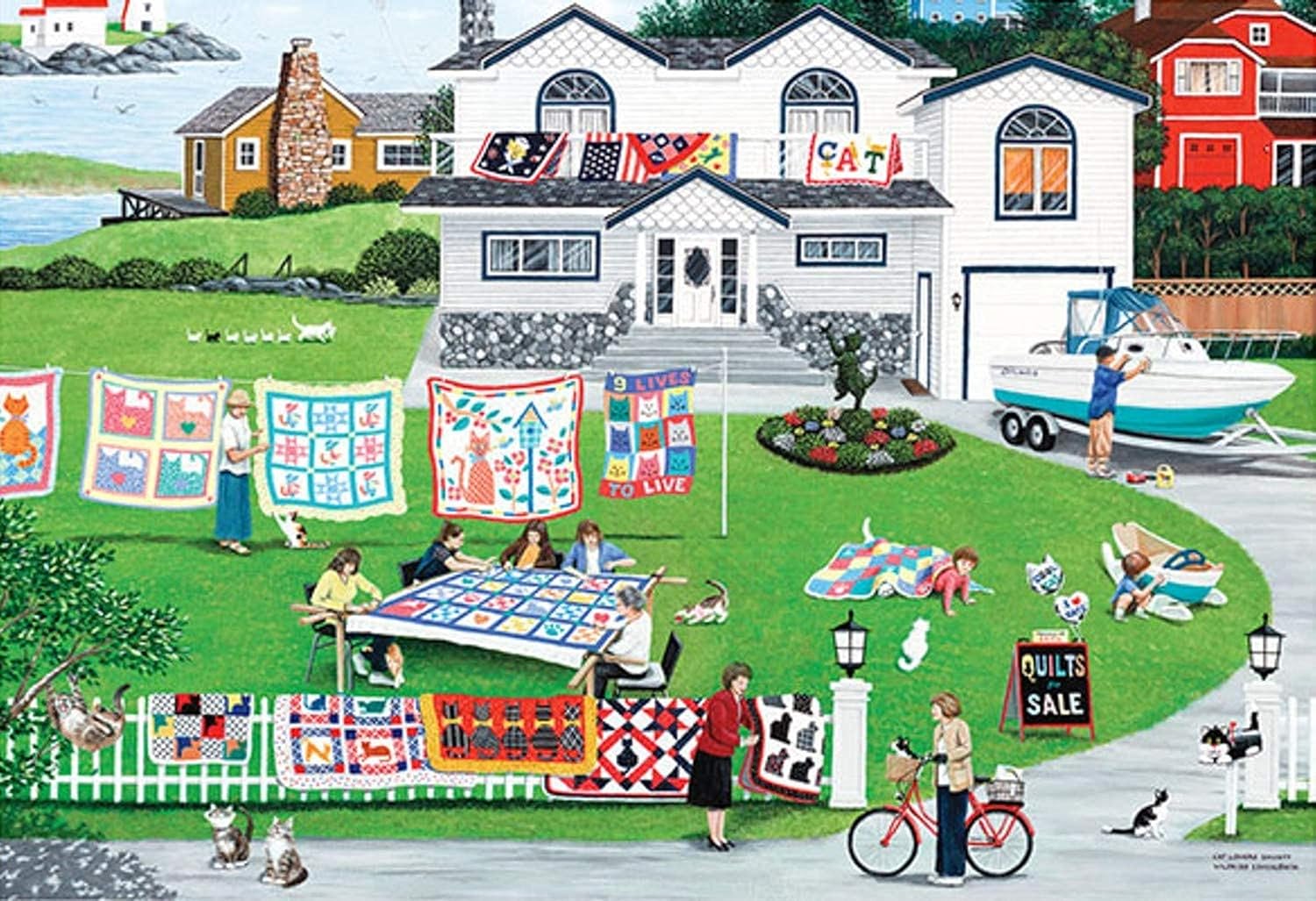 American Cat Lovers Special by Wilfrido Limvalencia 500 Piece Puzzle