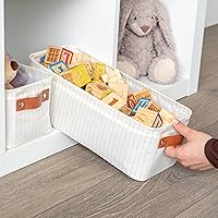 Vista 64 de OrganiHaus Narrow Storage Bins 15x06in, Small Closet Bins for Shelves, Bathroom Storage Baskets for Shelves, Narrow Baskets, Fabric Organizer with