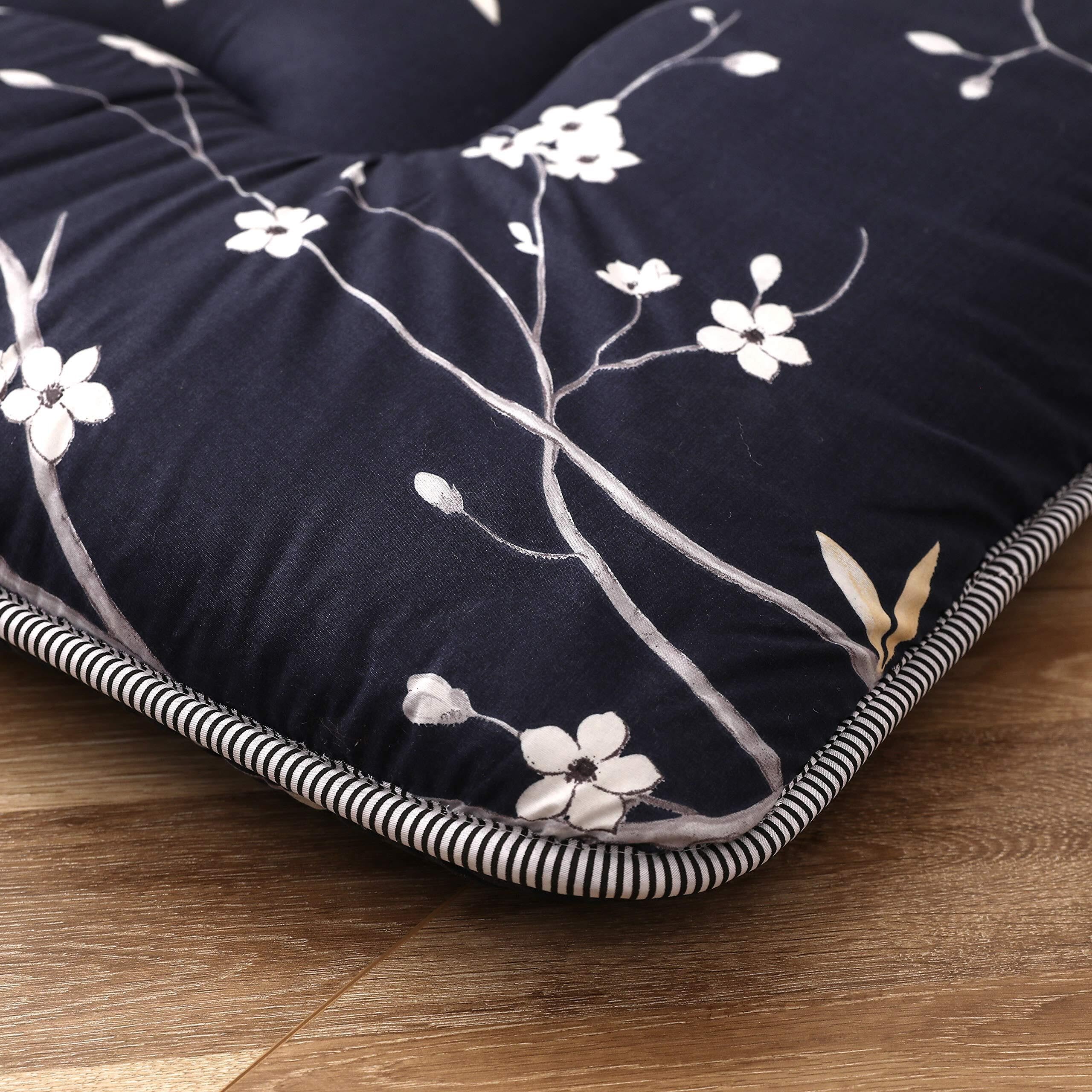 Tappetino per dormire in stile giapponese, portatile, pieghevole, spesso, per adulti, design country, arrotolabile, da campeggio, divano letto reclinabile