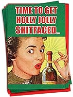 Vista 10 de NobleWorks - 12 Tarjetas de Felicitación Divertidas en Caja de 4.63 x 6.75 pulgadas, Tarjetas de Notas de Feliz Navidad para Vacaciones, Regalos