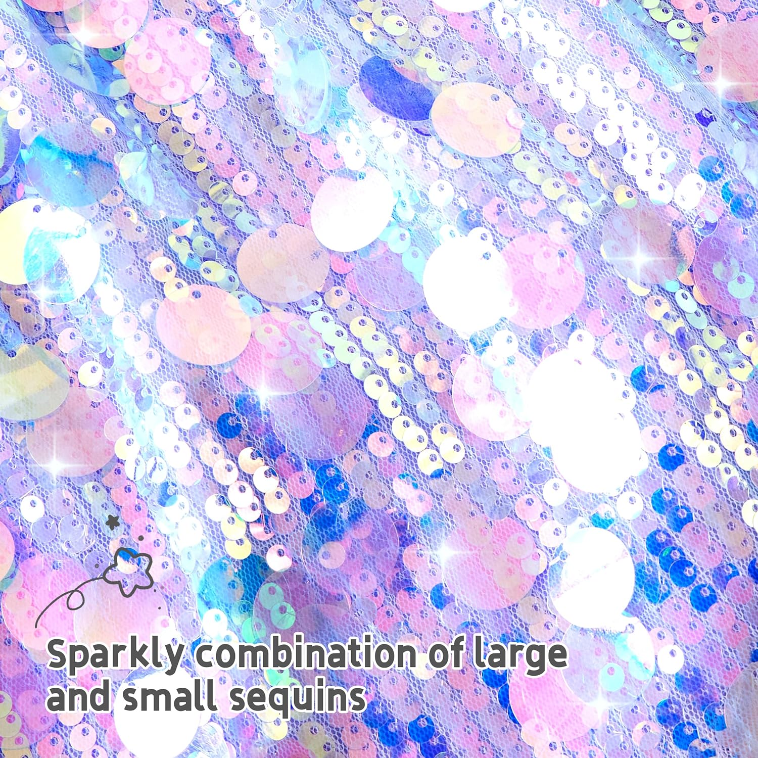 Miipat Girls Sequin Skirt Sparkly Toddler Kids Mini Glitter Skirt Elastic Waist Party Pencil Skirt - Image 3