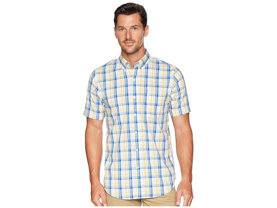 

Dockers Short Sleeve Comfort Stretch Woven Shirt (Mimosa) Men's Clothing