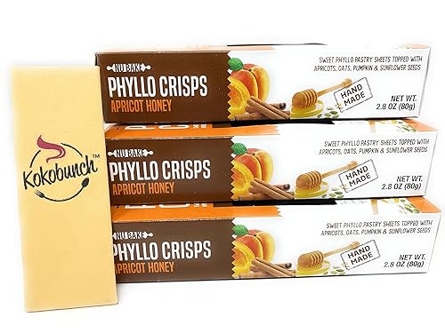 Miniatura 7 de Phyllo Crisps - Miel de albaricoque de Nu Bake  Paquete de 3  2.8 oz
