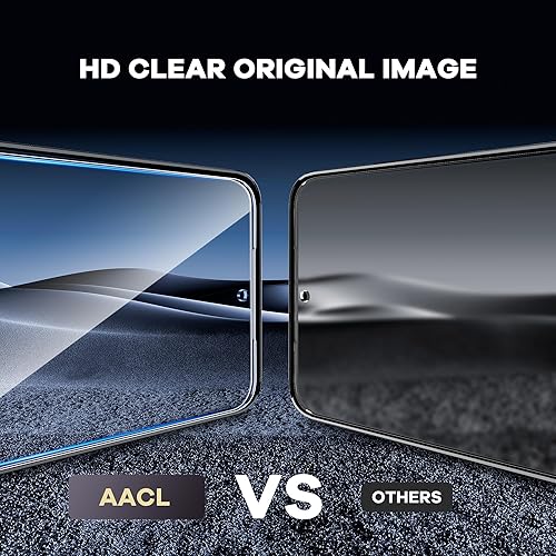 Miniatura 6 de AACL Paquete de 2 protectores de pantalla para Samsung Galaxy S24, vidrio templado 9H, sin burbujas, desbloqueo de huellas dactilares, compatible
