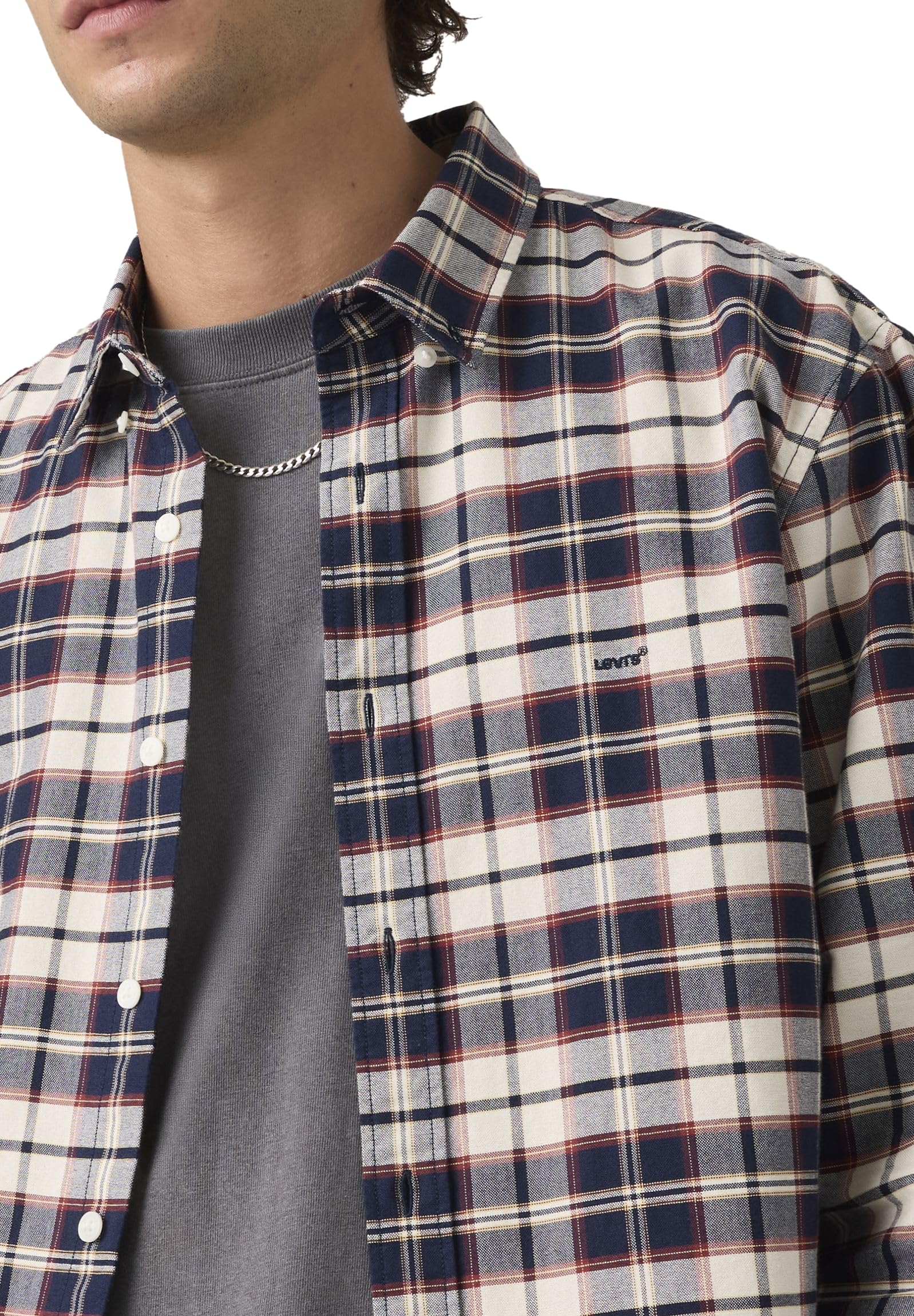 Levi's Authentic Button Down Shirt, Atila Plaid Dress Bl, Men's L