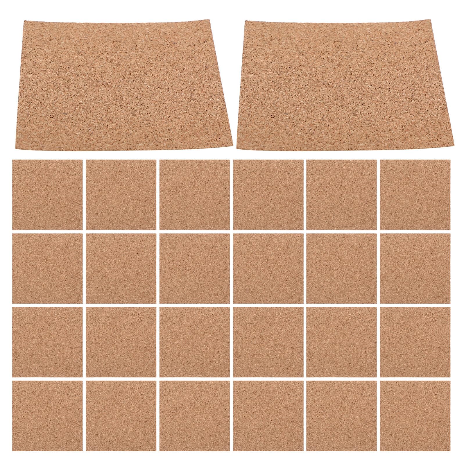Coussinets auto-adhésifs en liège naturel 10x10cm pour amortissement chocs et bruit