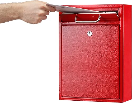 Miniatura 29 de AdirOffice contenedor con traba - Buzón de correo montado en pared., negro, 631-05-BLK