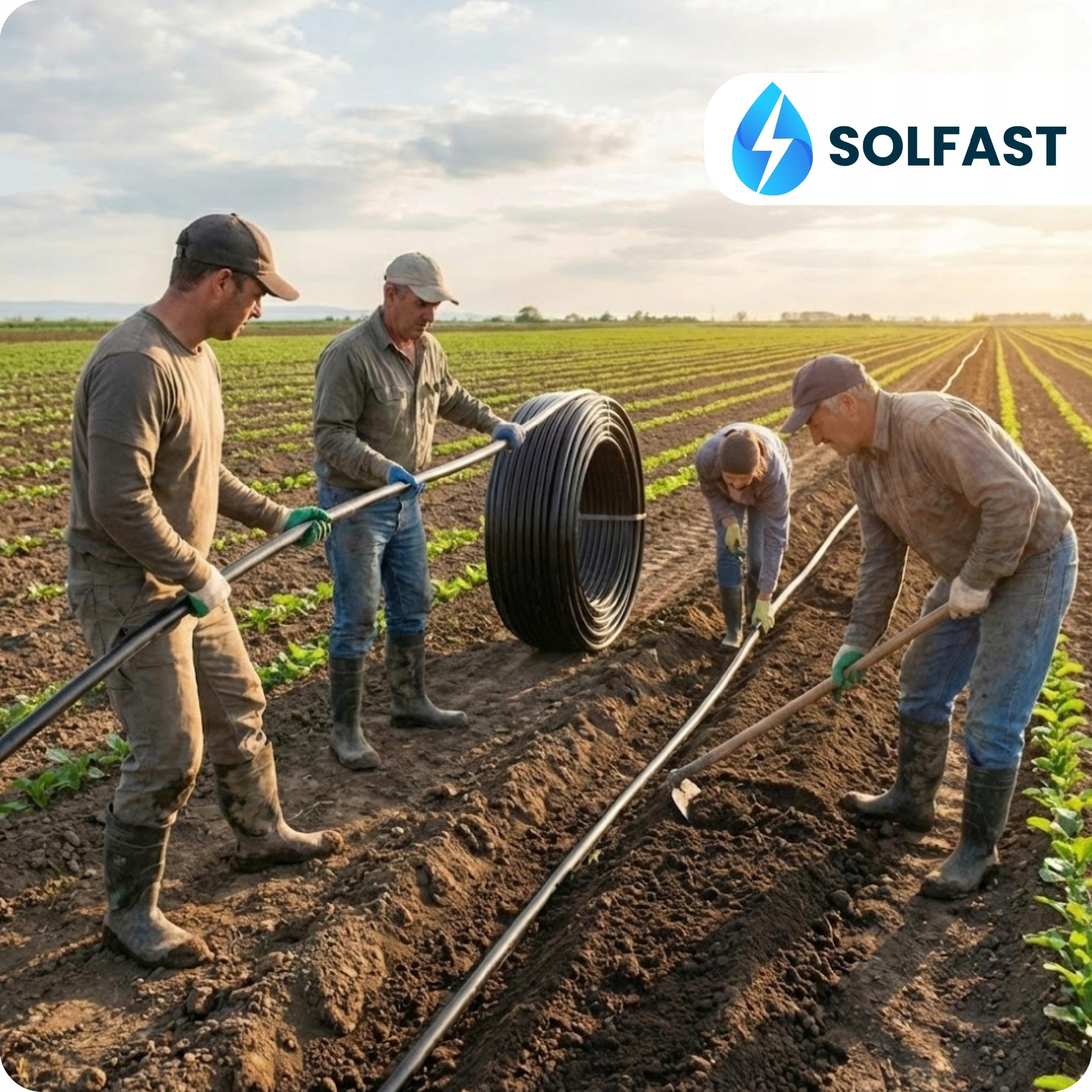 Tubo PE 16mm 100m PN4 - Tubo di irrigazione senza fori, linea di alimentazione per sistema di irrigazione a goccia