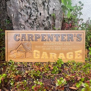 s-wpa0061 Personalized Custom Garage Wood Sign Your Treasures and Tinkering Zone Home to Muddy Bikes Rickety Wagons and Endless Possibilities