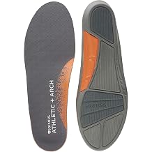 Sof Sole mens Athletic High Arch Performance Full-length Insole, Black, 9-10.5 US