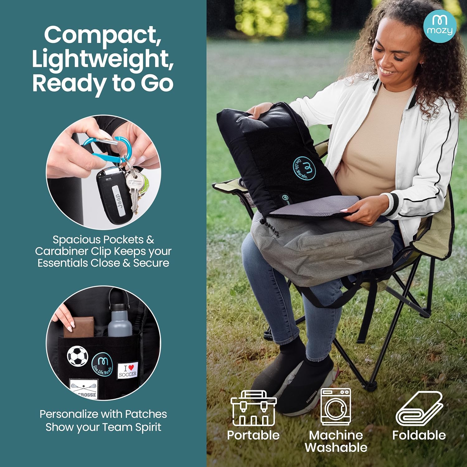 Mozy Wearable & Weatherproof Outdoor Blanket – Lower-Body Thermal Wrap for Superior Warmth - Image 7