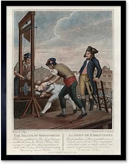 Artery8 Execution Robespierre Guillotine French Revolution Art Print Framed Poster Wall Decor 12x16 inch