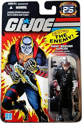 G.I. Joe 25th Anniversary: Destro (Cobra Enemy Weapons Supplier) Figura de acción de 3.75 pulgadas