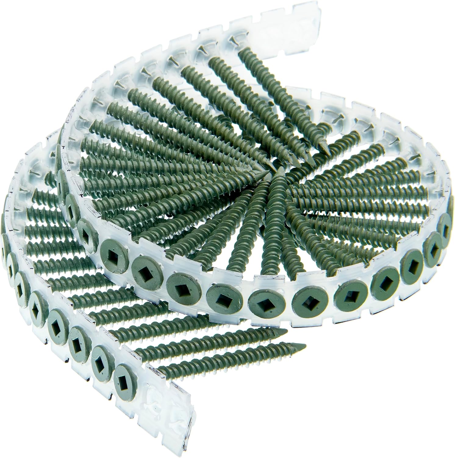 Senco 08T200W DuraSpin #8 x 2-inch, Cement Board Collated Screw, 1,000 Ct. - 