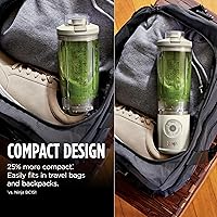 Vista 6 de Ninja Blast Max, licuadora portátil + Twist & Go, batido personal, mezcla, trituración de hielo, 3 programas, inalámbrico, recipiente extraíble