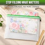 Mesh Zipper Pouch for Board Games & Puzzle Organizing - Bags with Pouches Game Storage Organizer Zippered Plastic Bag, 10 Pack (14x10 inch)