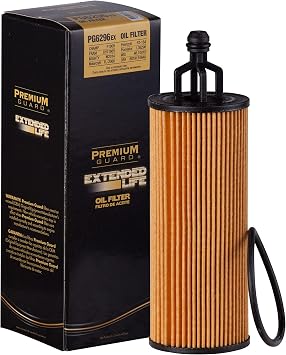 Premium Guard Extended Life Oil Filter up to 10k Miles PG6296EX | Fits 2011-2025 Jeep Grand Cherokee, 2012-2025 Wrangler, 2017-2025 Chrysler Pacifica, 2011-2025 Dodge Durango