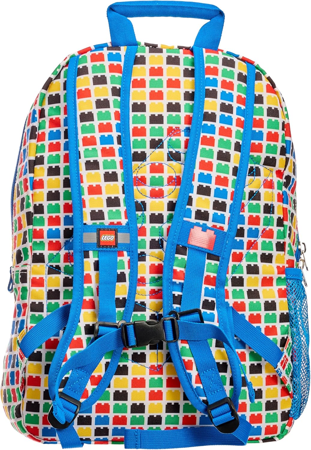 LEGO Iconic Prints Kids School Backpack Bookbag, for Travel, On-the-Go, Back to School, Boys and Girls, with Adjustable Padded Straps and Fun patterns, Checkered Brick
