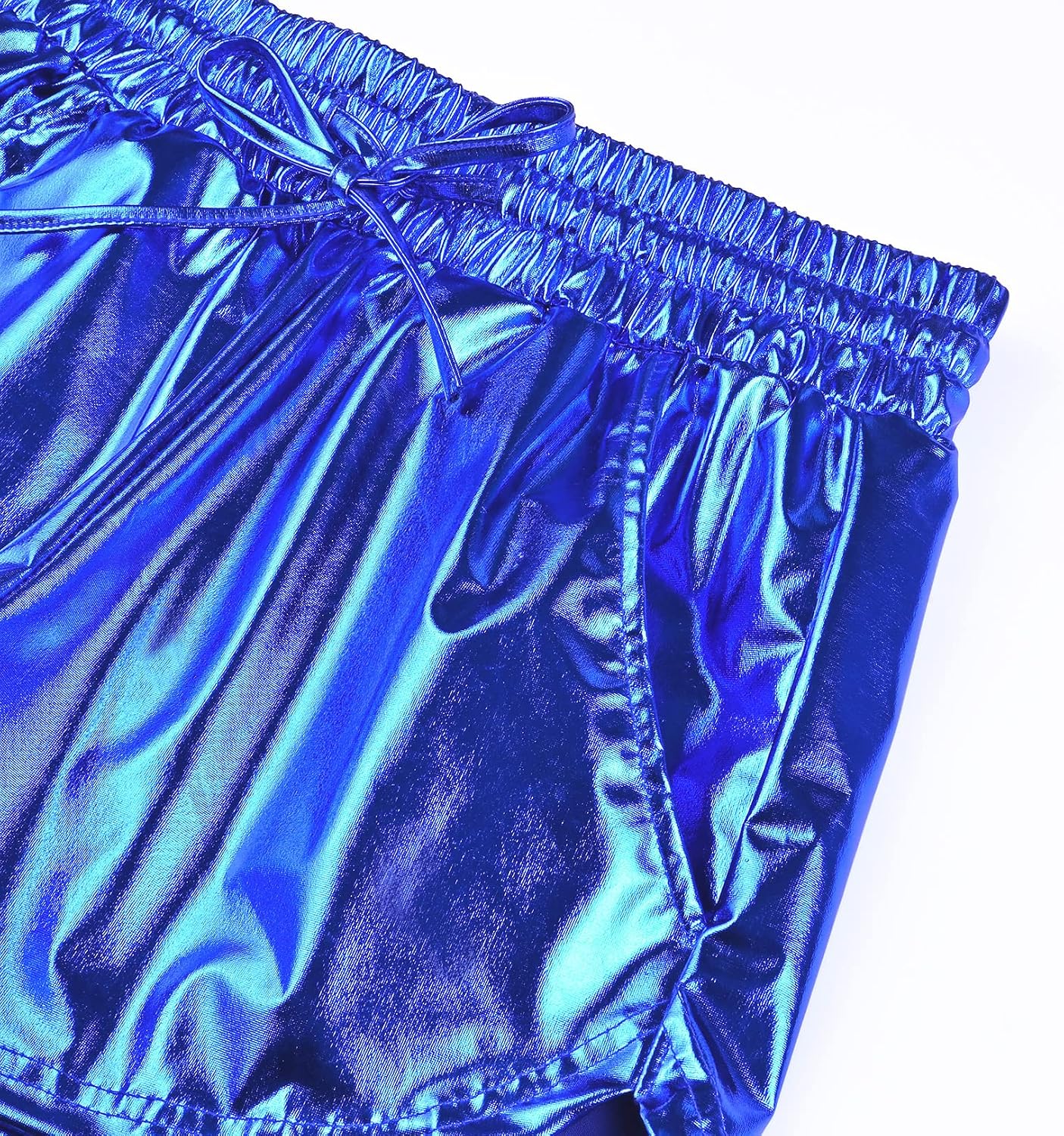 Perfashion Women's Metallic Shorts Summer Sparkly Hot Outfit Shiny Short Pants