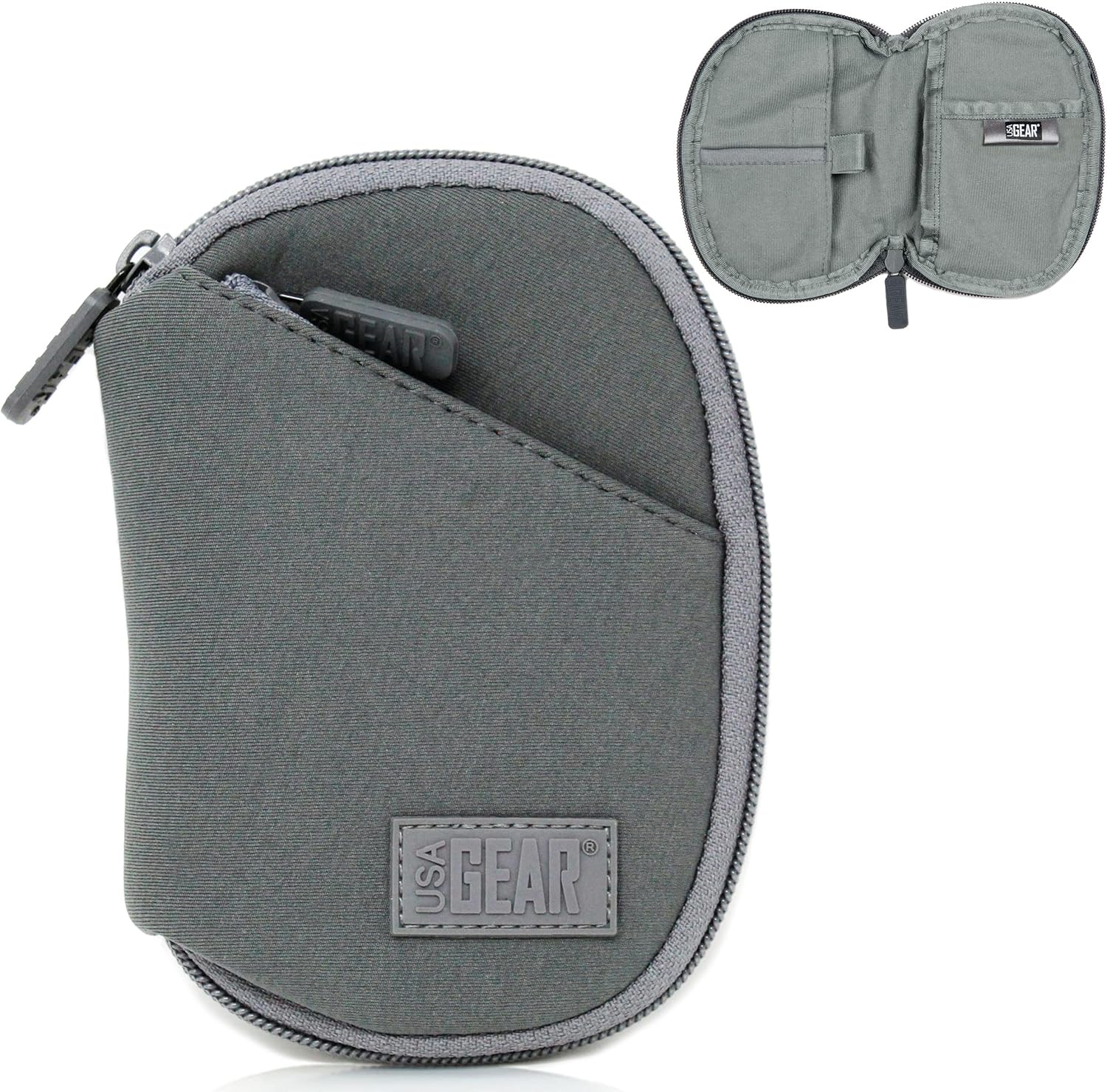 USA GEAR MP3 Player Case 5 inch - Portable Music Player Pouch w/Belt Loop, Scratch Resistant Interior for Earbuds, Cable - Compatible with Apple iPod Nano, Aiworth, MYMAHDI, TIMMKOO, and More (Black) : Toys & Games