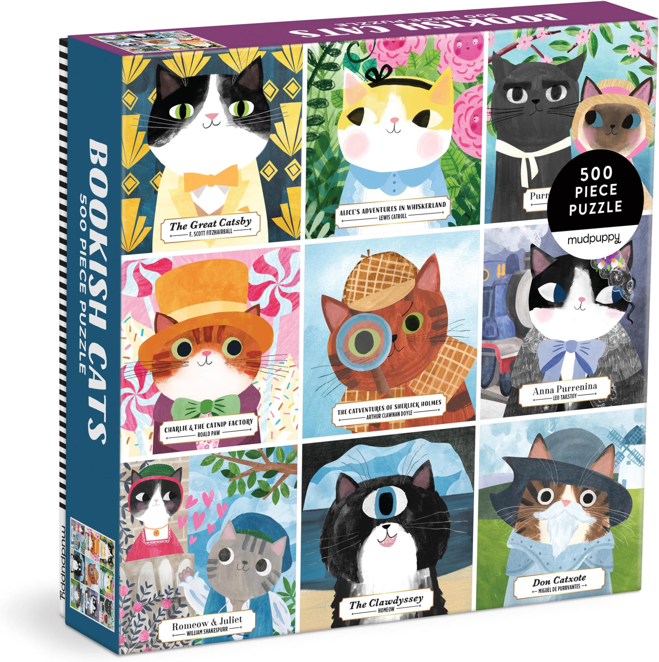 Bookish Cats 500 Piece Family Puzzle