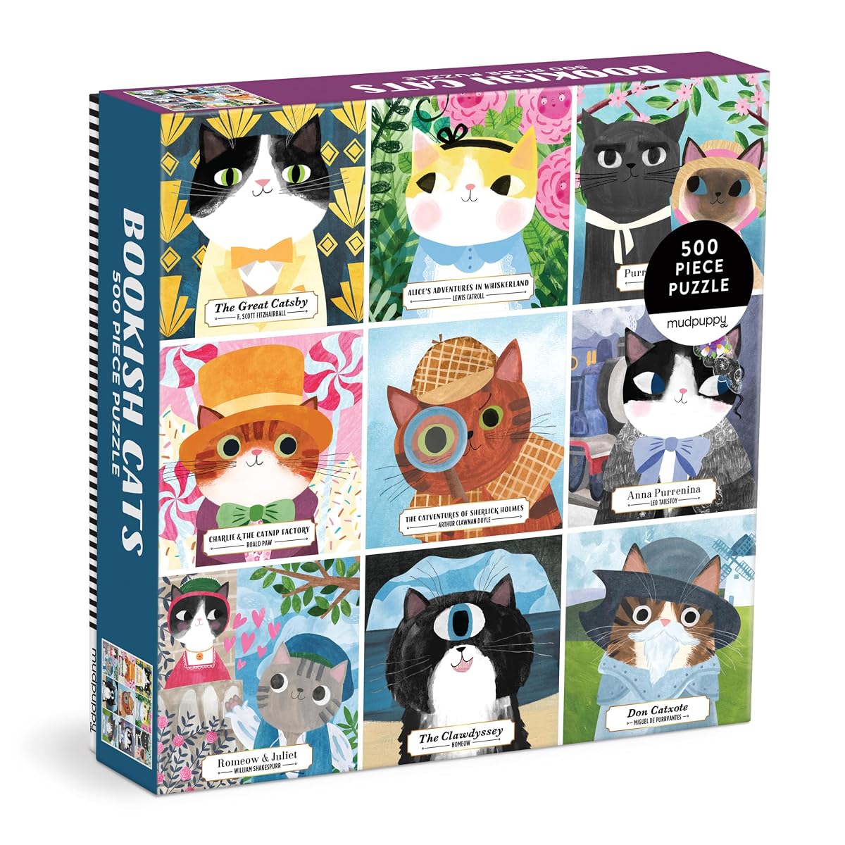 Bookish Cats 500 Piece Family Puzzle