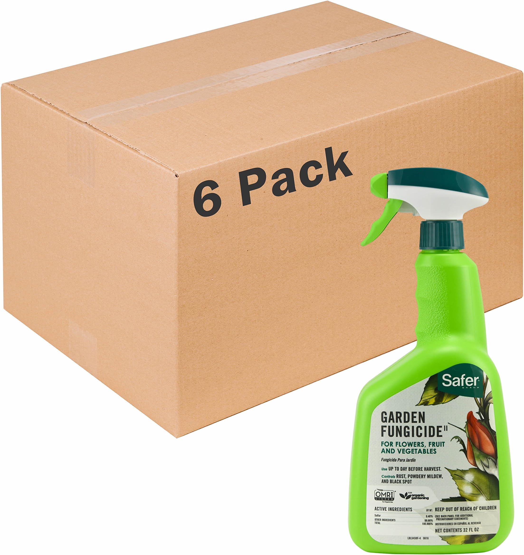Garden Fungicide 32oz RTU by Safer Brand 6 pack 54506 Patio, Lawn & Garden
