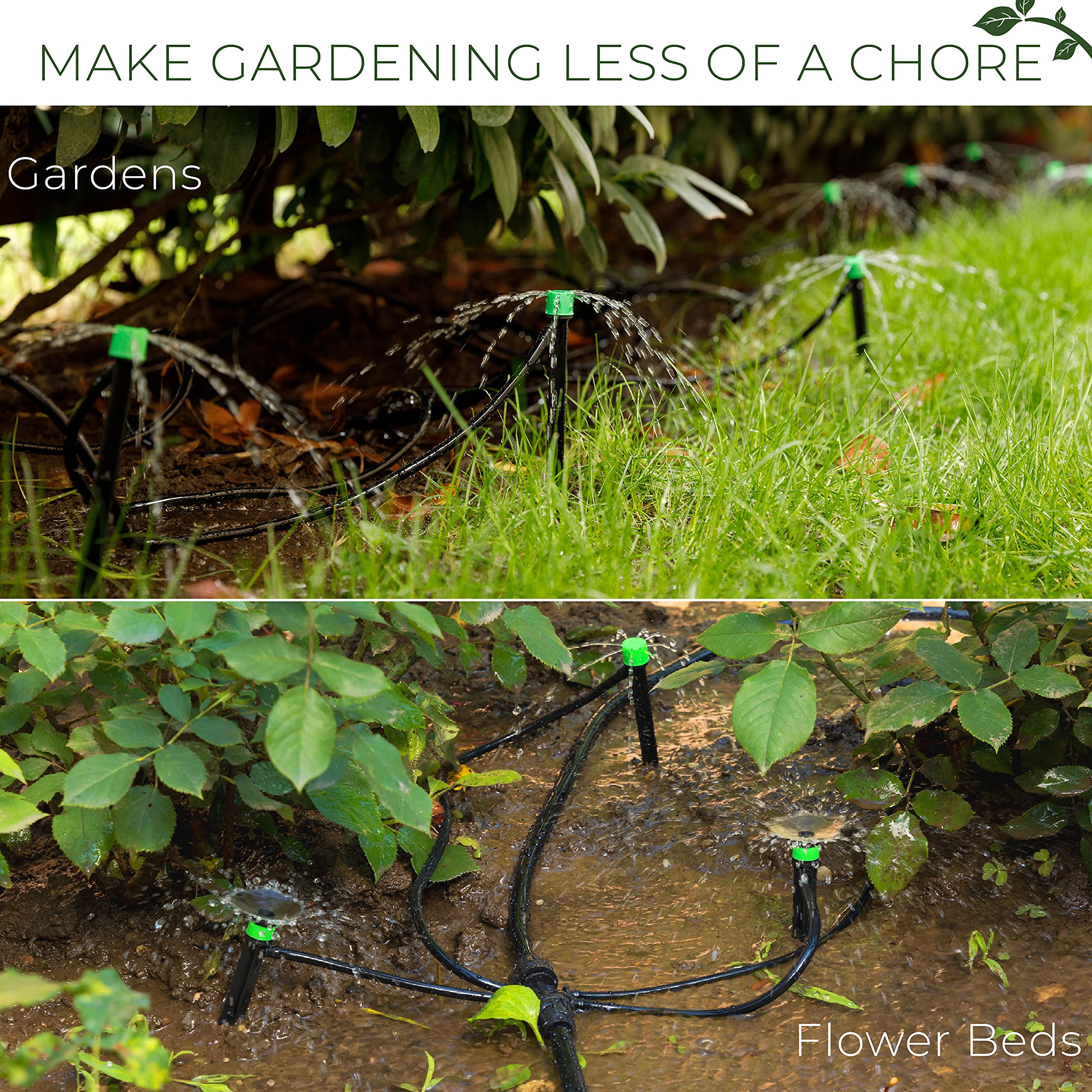 CARPATHEN Drip Irrigation Kit Adjustable Premium Garden Watering