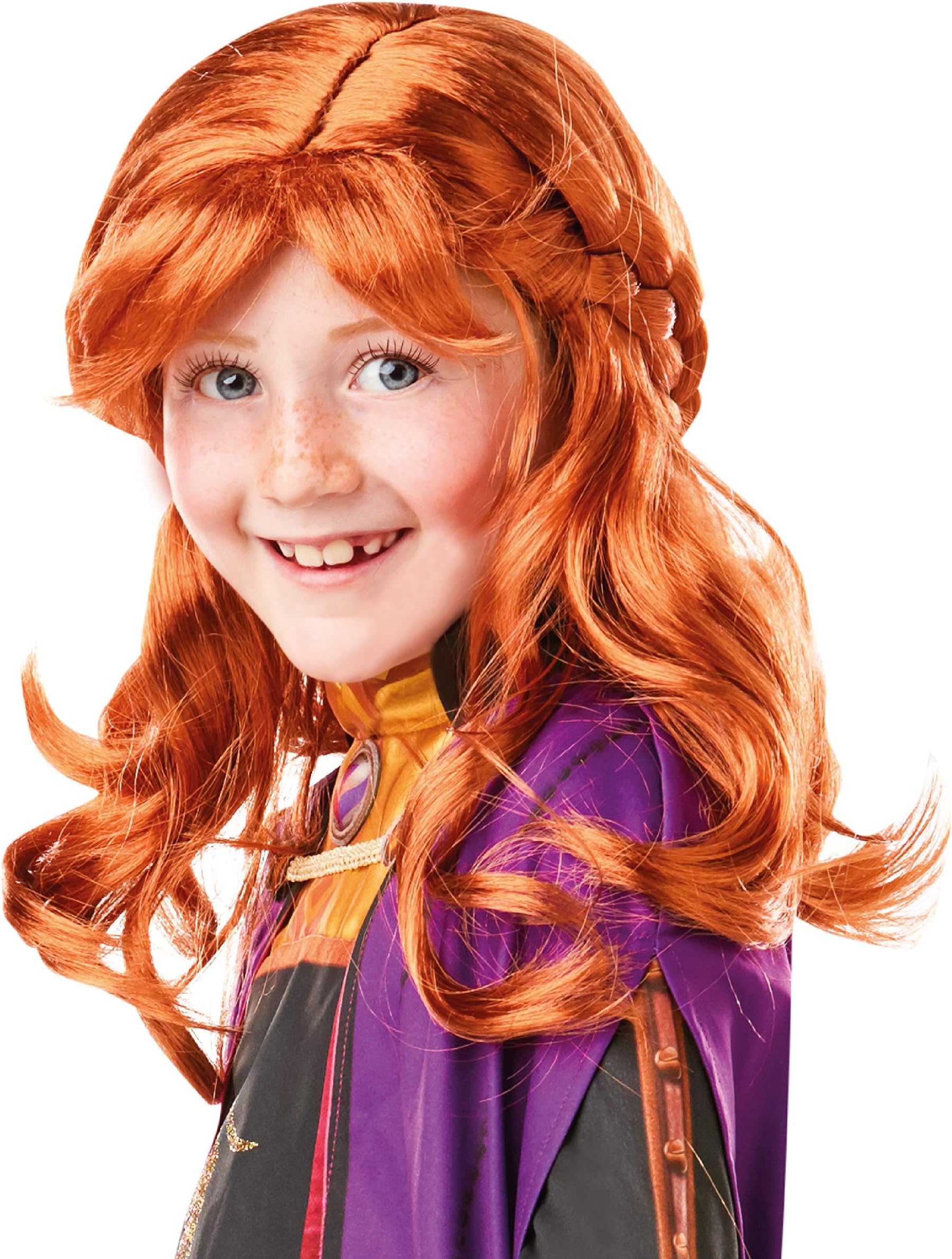 Rubie's Official Disney Frozen 2, Anna Wig, Childs Fancy Dress Accessory, One Size