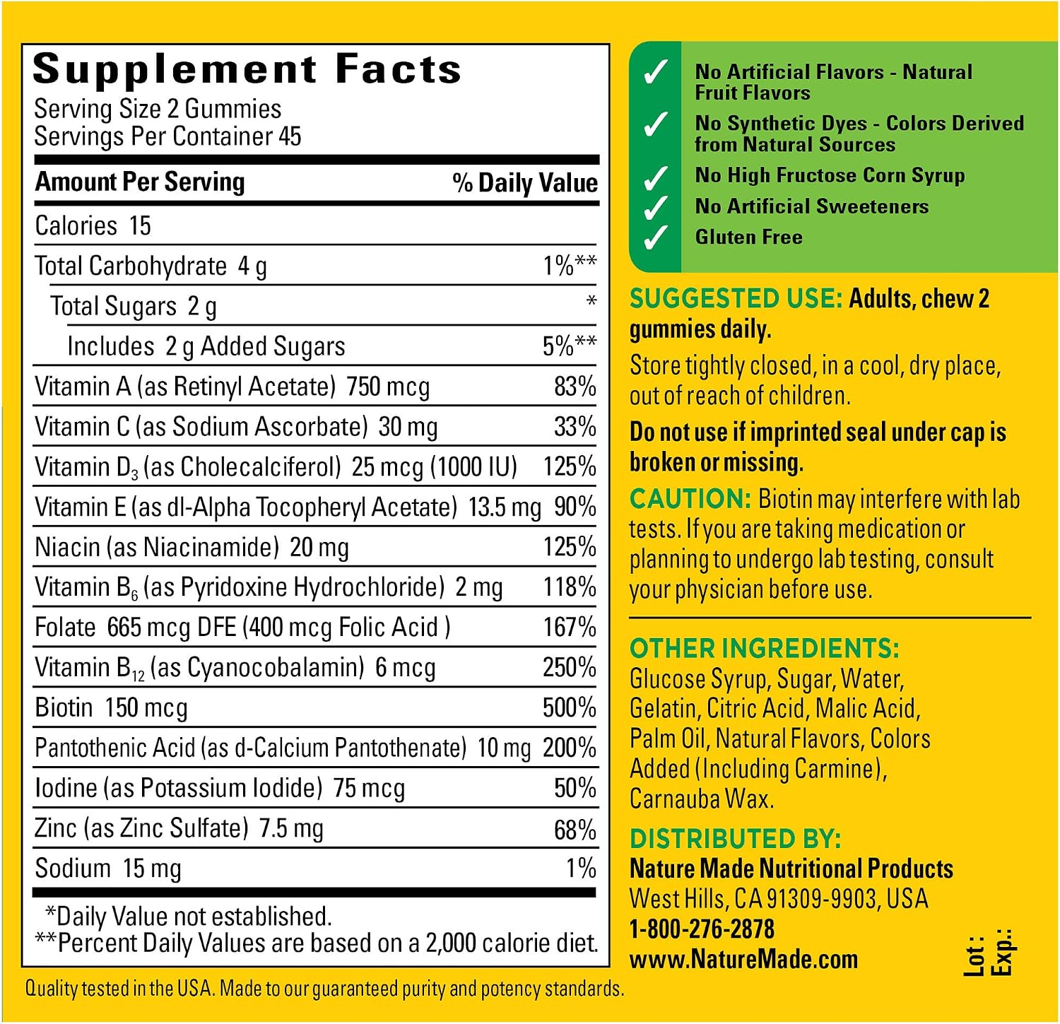 Nature Made Multi Plus Omega3 Gummies