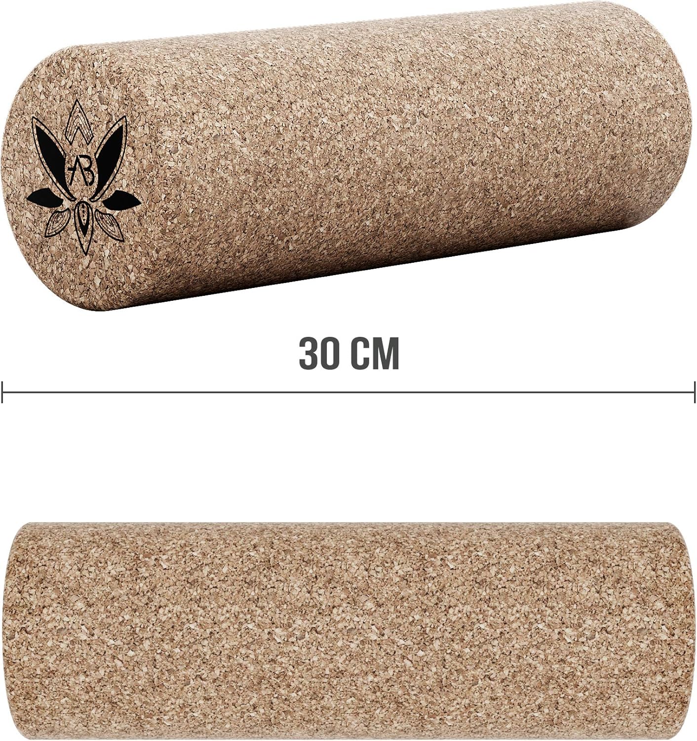 AB Fascia Roller Cork Massage Roller Made of 100 Natural Cork for Self Massage in Everyday