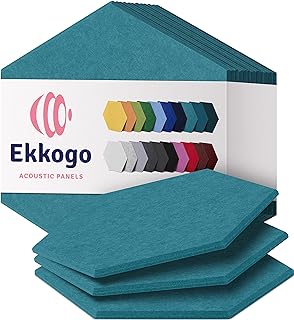 Acoustic Panels 12-Pack Soundproof Wall Panels 12"X10.4"X0.4" Sound Panels High Density Sound Dampening Panels