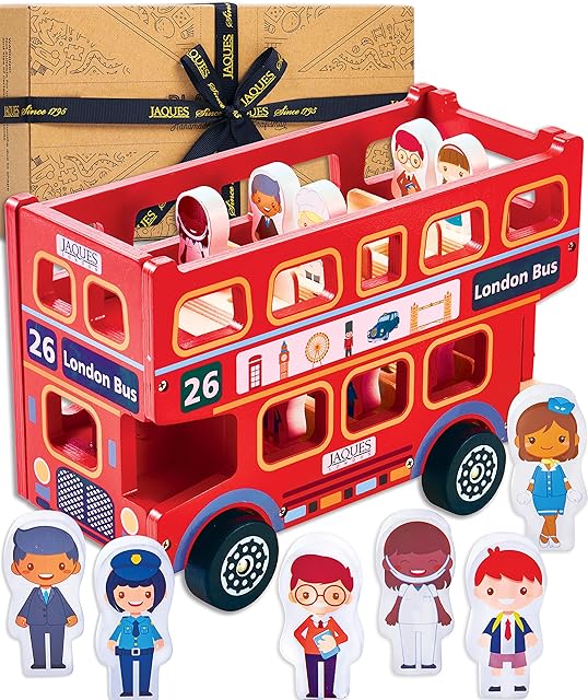 Bus Toy | Wooden Toy Bus with Passengers | Toddler Toys for 3 4 5 year old Boy and Girls Wooden Toys | Since 1795
