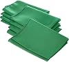 LA Linen Poplin Napkin, Polyester, Jade, 18 x 18-inch, Pack of 10