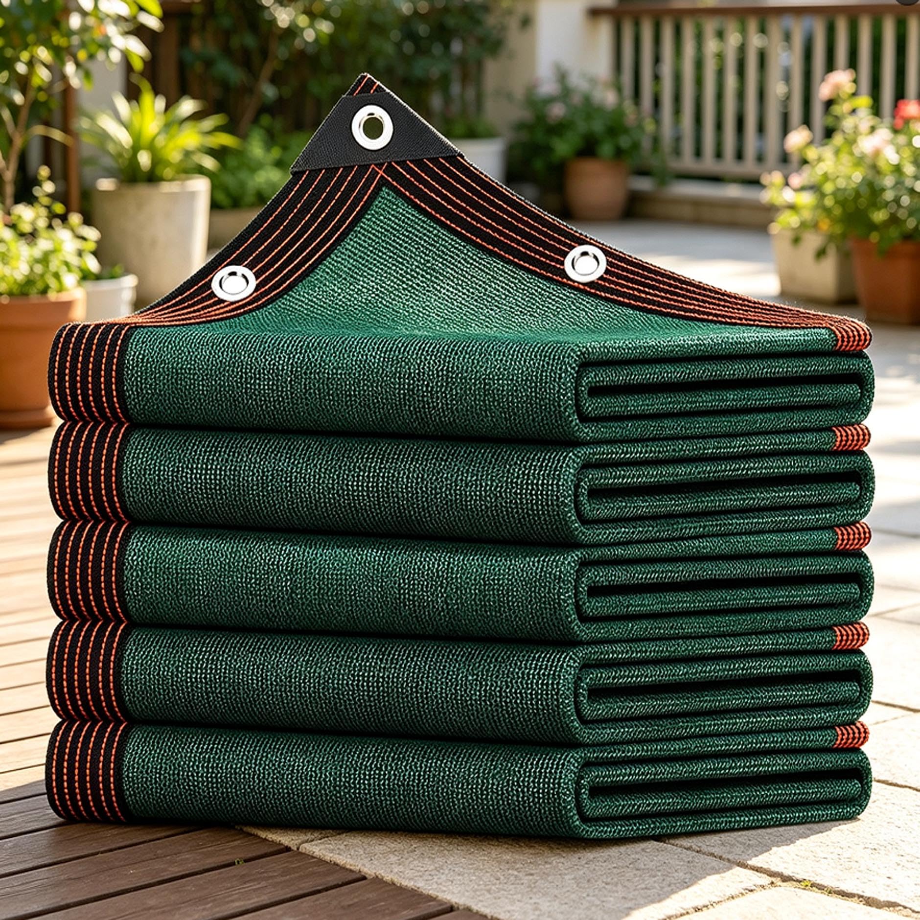 Malla de sombreo 70%,Verde Tela de Sombra HDPE para Exterior Reutilizable | personalizable invernadero, pérgola, jardín, gallinero protección UV, transpirable
