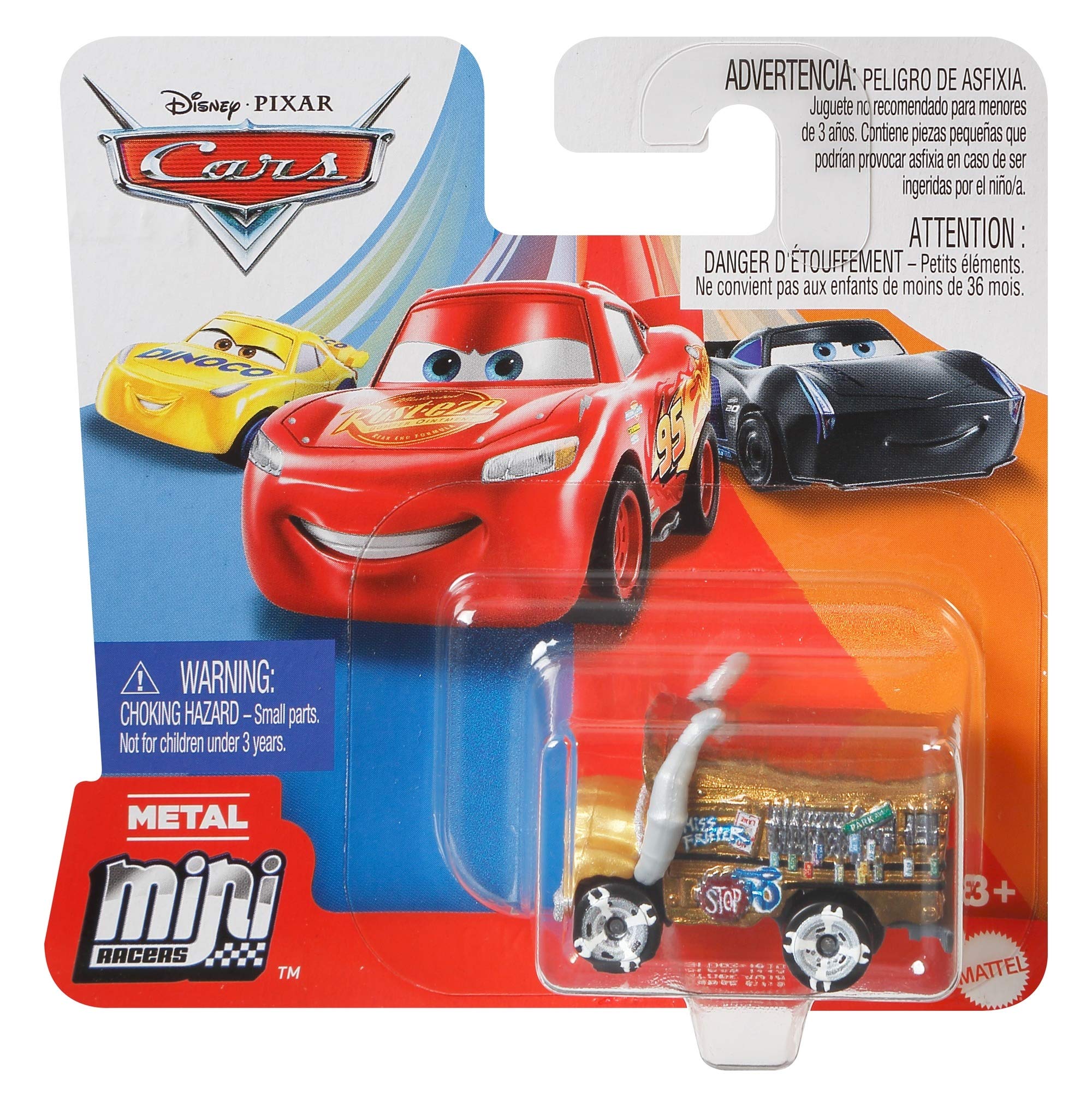 Mattel Cars Mini Racer Miss Fritter Gold GLD62 : Amazon.co.uk