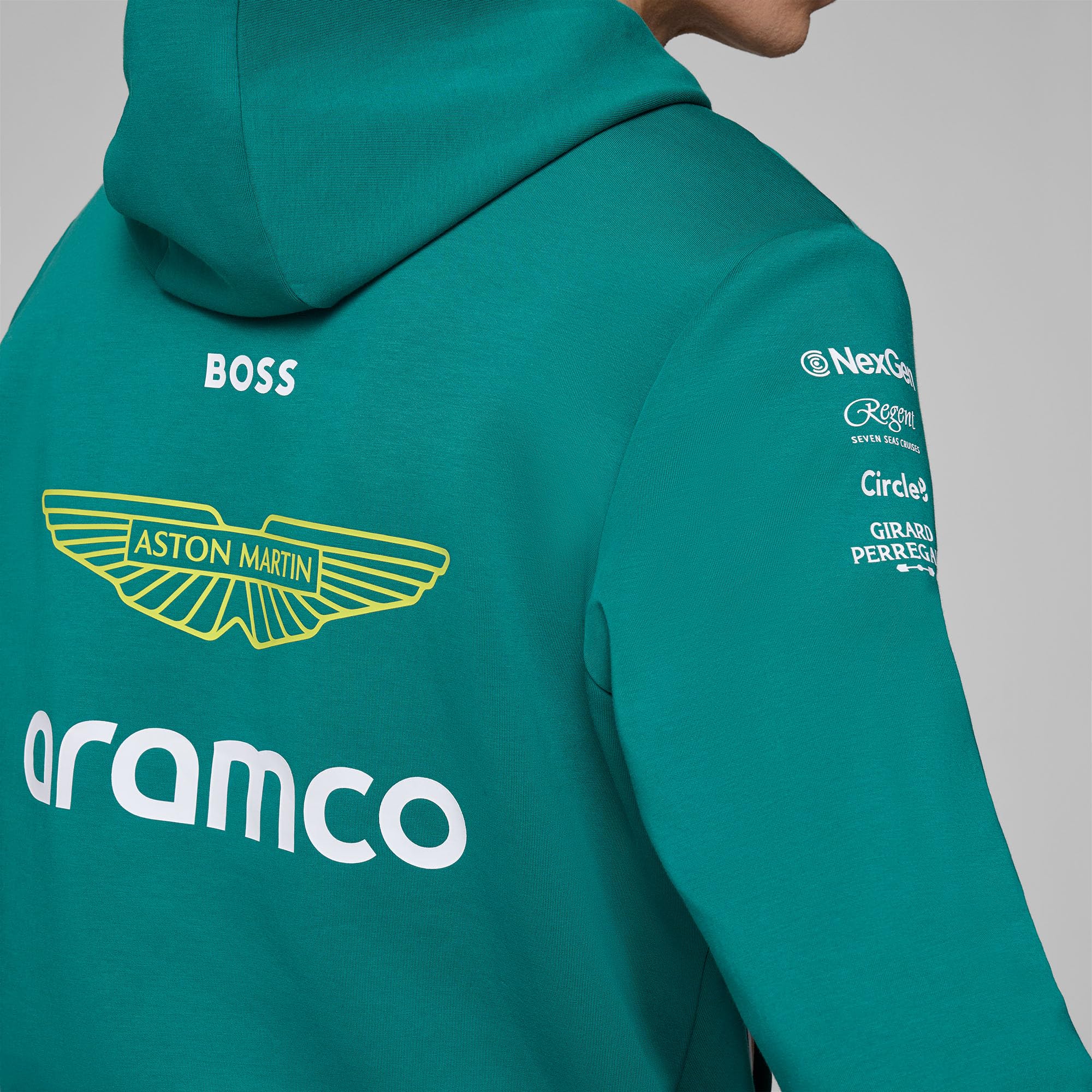 Aston Martin F1 2025 Sudadera con Capucha de Pilotos para Hombr
