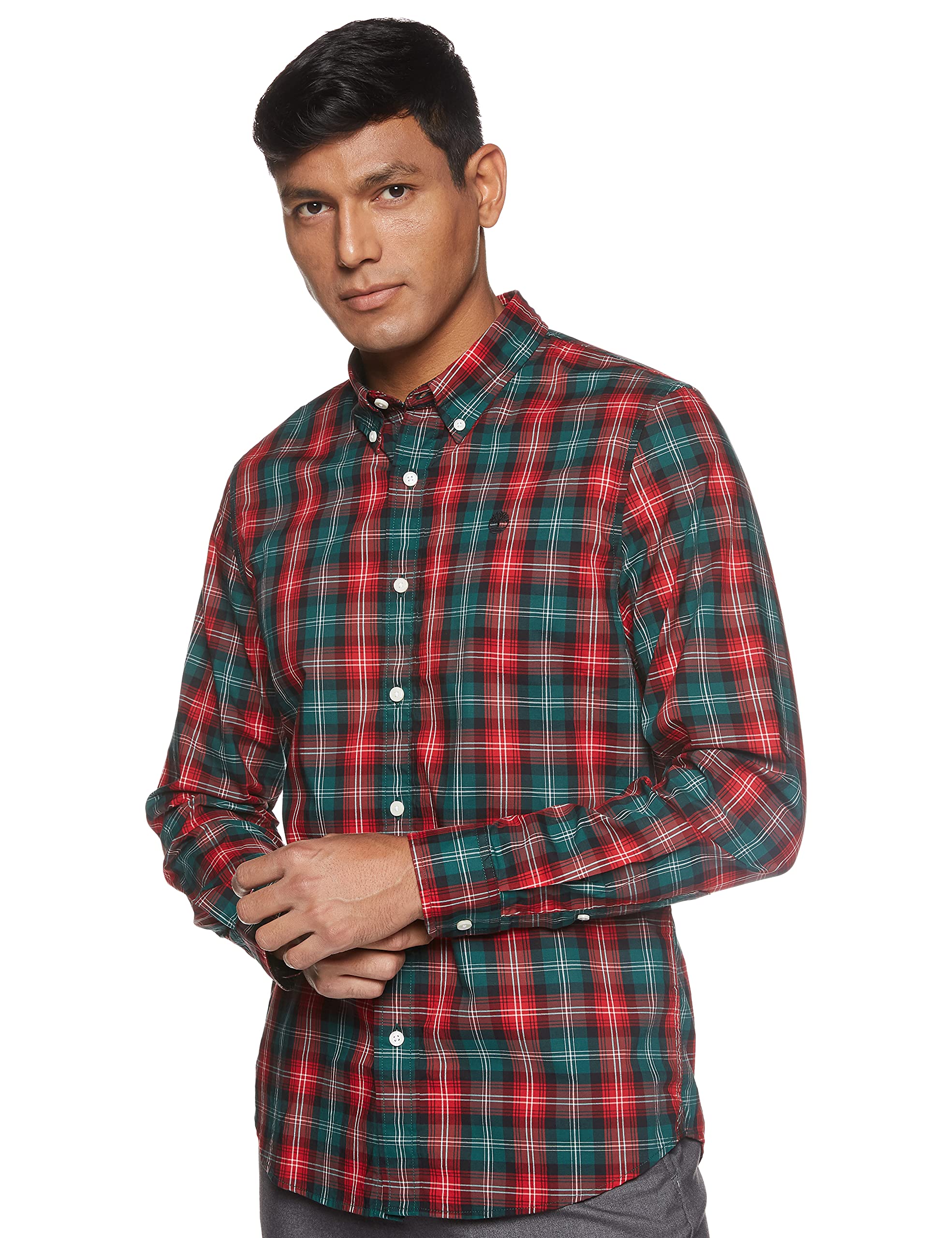 TimberlandMen's Ls Eastham River Stretch Poplin Tarta Shirt