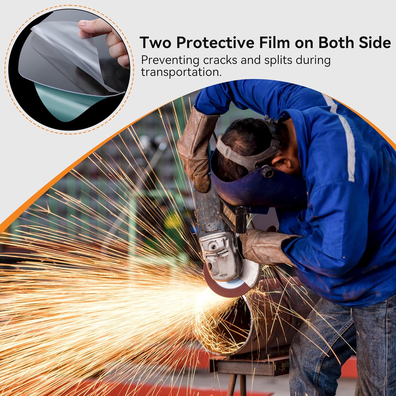 Feekoon Face Shield Replacement Lens Compatible with S8555, Compatible with Honeywell/Uvex S8500/S8510 Face Shield, Protective Safety Visor Replacement, with Clear Polycarbonate, Anti-Fog(4 Pack) - Image 7