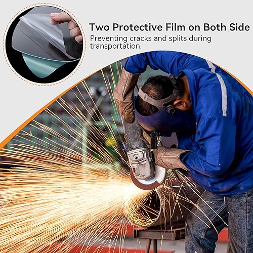 Miniatura 6 de Feekoon Lente de repuesto compatible con S8555, compatible con HoneywellUvex S8500S8510, repuesto de visera de seguridad protectora, con