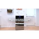 Wine Enthusiast 24-Bottle Compressor Wine Cooler with Upright Bottle Storage - Freestanding Wine Refrigerator with Digital Touchscreen and LED Temperature Display - Image 7