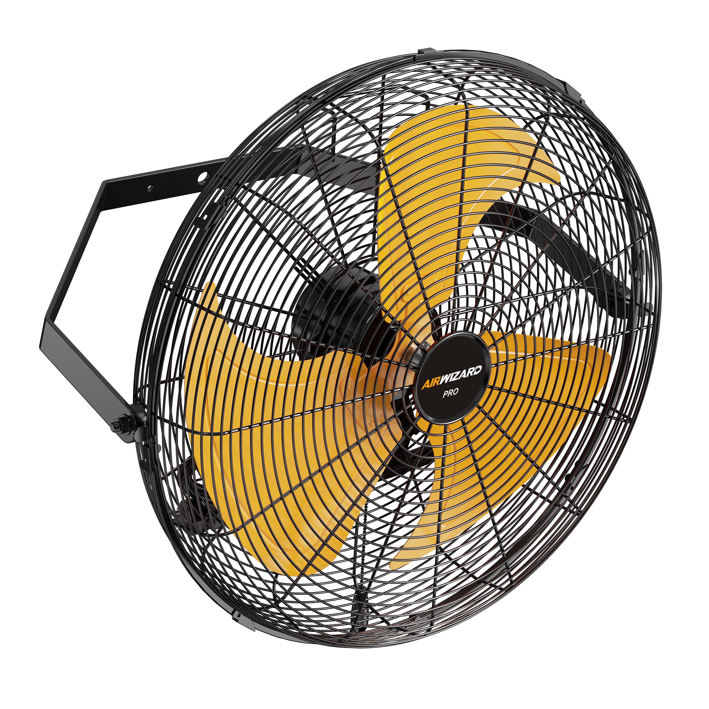 Pro Serie 20 inch Industrial Wall-Mount Fan, 5850 CFM High Velocity Metal Commercial Fan, 3 Speed, Adjustable Tilt, for Garage, Greenhouse, Covered Patio, Workshop, Gym Room, Basement