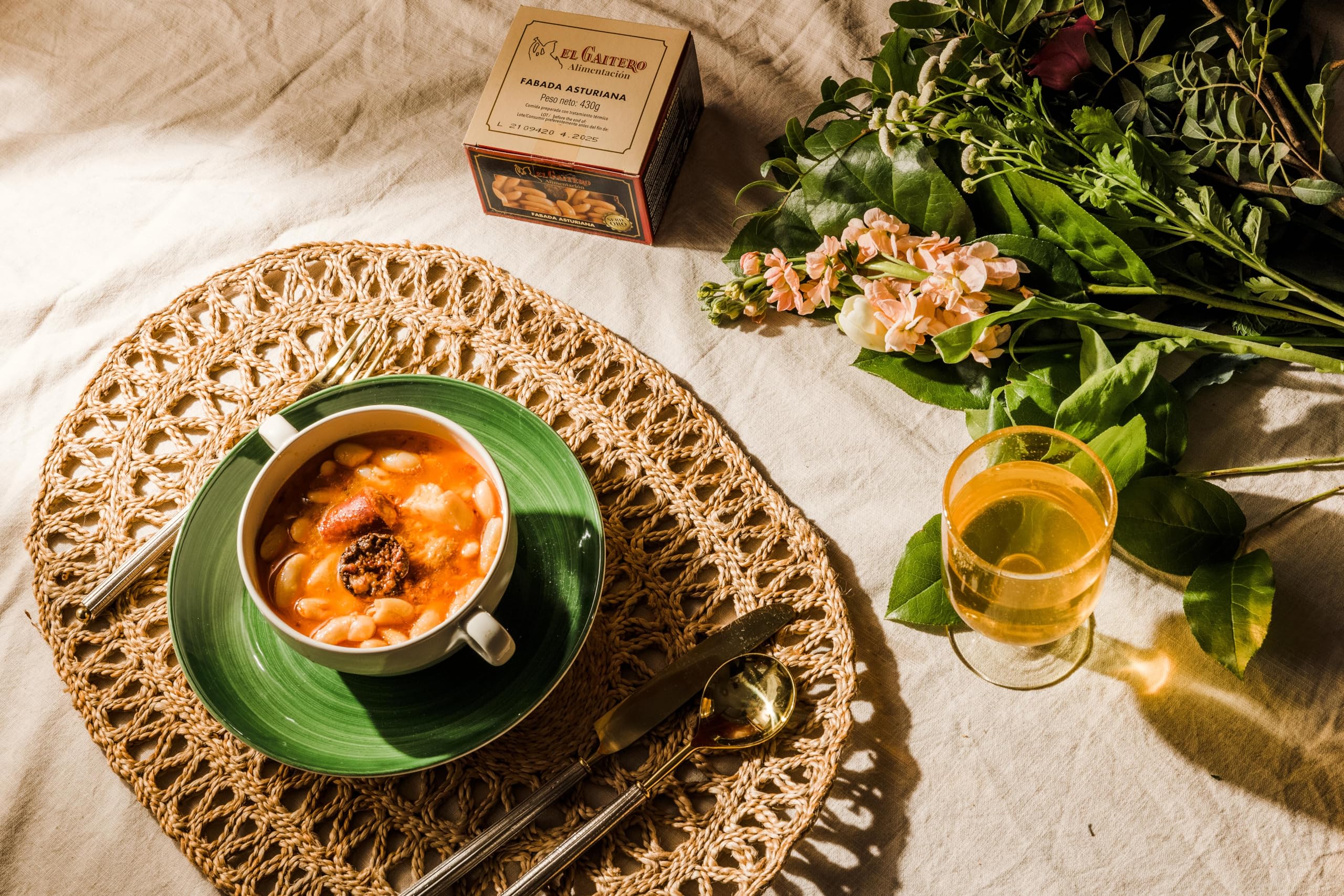El Gaitero - Fabada Asturiana Serie Oro | Con Chorizo y Morcilla | Fabes de Asturias | 12 Latas x 430gr