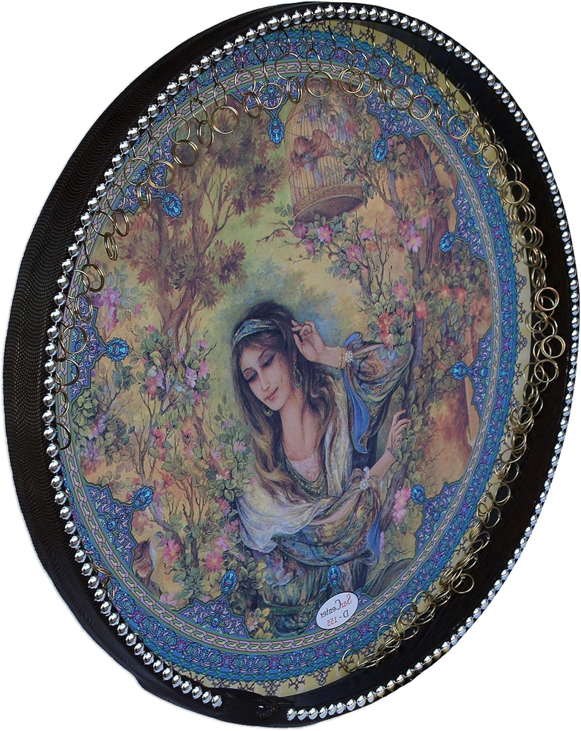 Persian Painting Daf, Deff, Def, Erbane, Bendir With Soft Case NDR-155