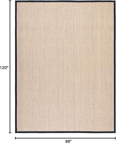 Miniatura 47 de Safavieh Colección de fibra natural NF115P - Alfombra (fibra natural), color gris, Fibras naturales beige, (Natural/Beige),Natural/Negro,Natural