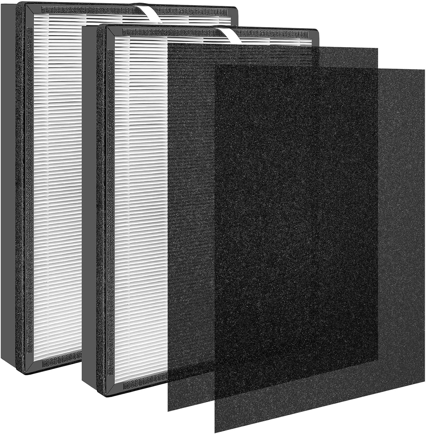 EPI360 Air Filter Replacement For Air Purifier Compatible with MOOKA® EPI360 Air Purifier, 4-stage Filtration System, Pre-Filter, H13 Filter（2-Pack)