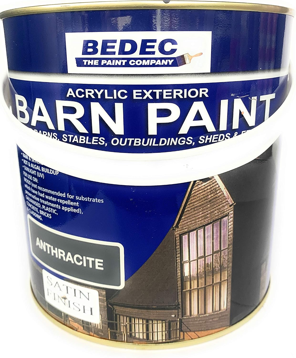 Bedec Barn Paint Satin Anthracite 2.5 Ltr Amazon.co.uk DIY & Tools