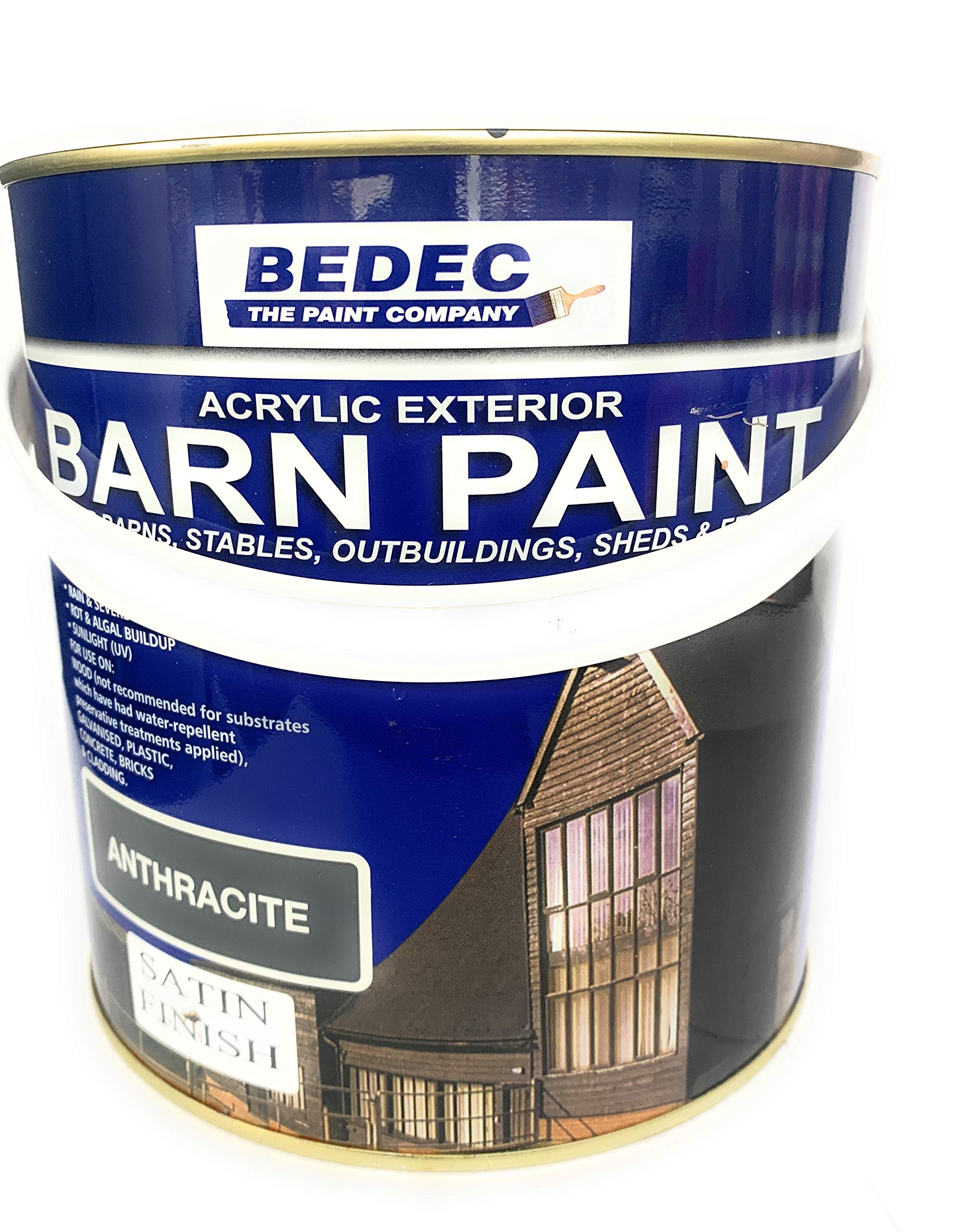 BedecBarn Paint Satin Anthracite 2.5 Ltr