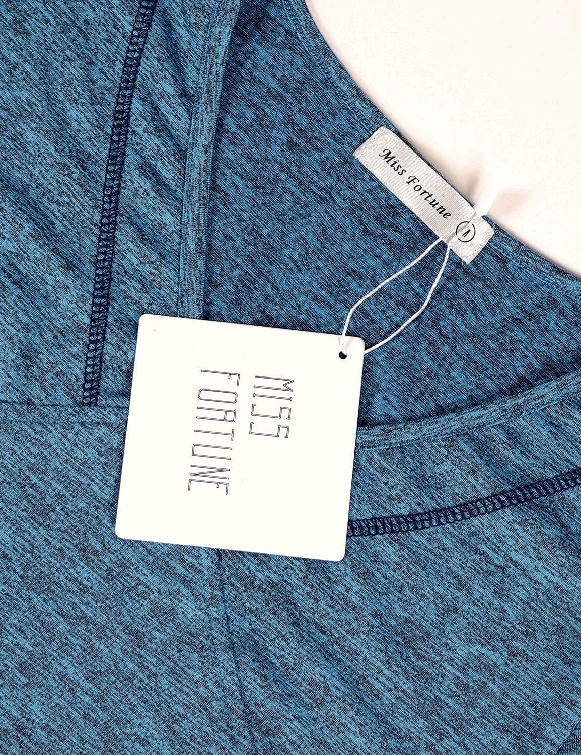 MISS FORTUNE Womens Fast Dry Yoga Tops Workout Clothes