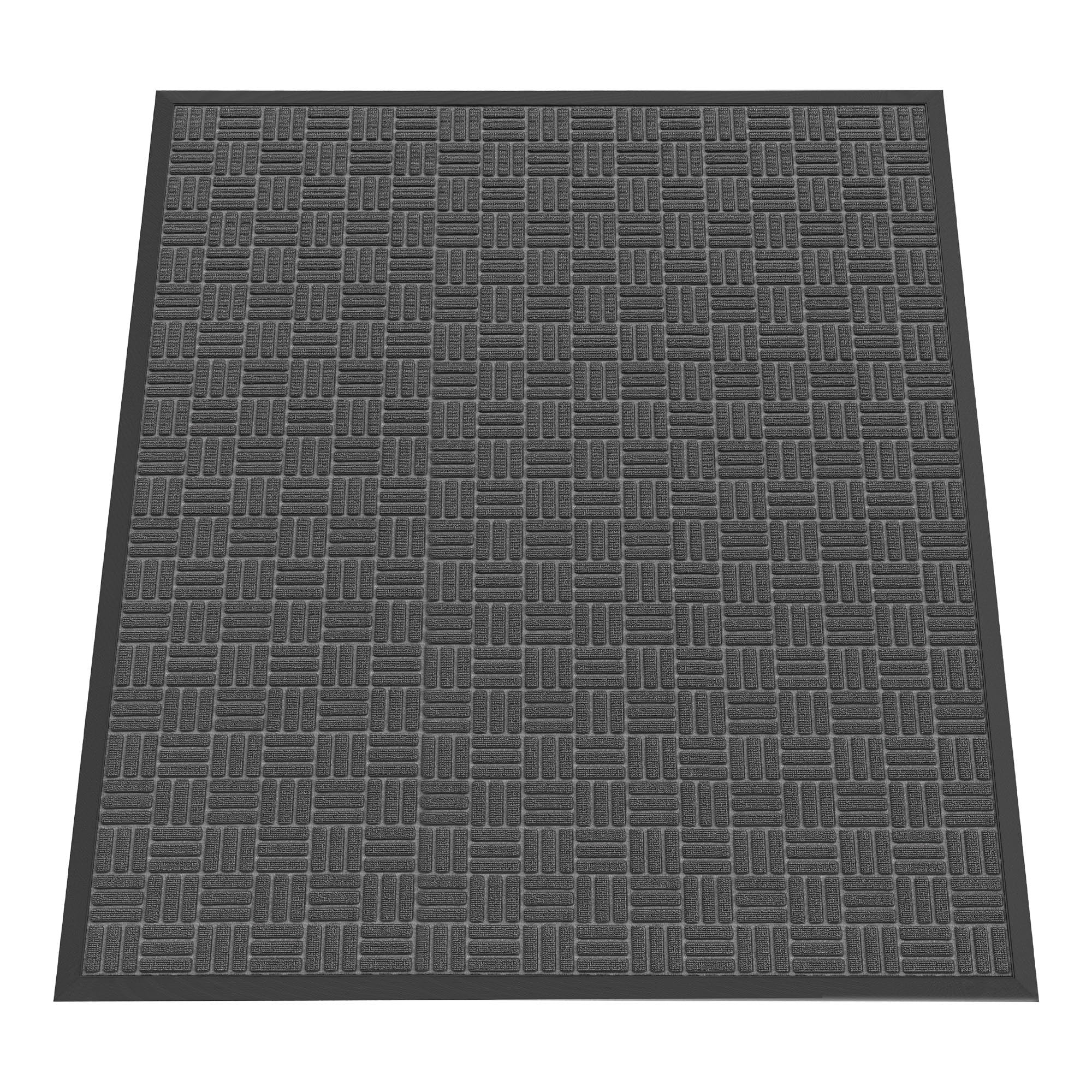 Black Doormat - 5'x3' Indoor Outdoor Entry Mat -27